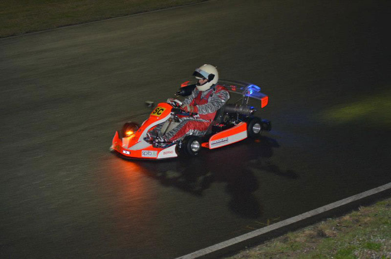 In der nacht war das Pace Kart fast im Dauereinsatz